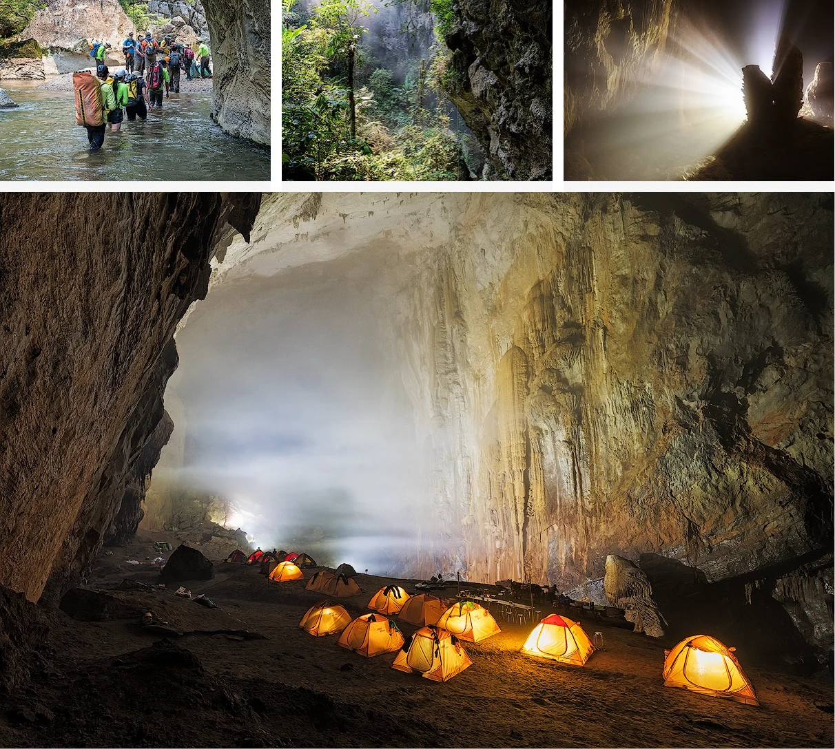 Hành trình phiêu lưu ở hang Sơn Đoòng thuộc Vườn quốc gia Phong Nha - Kẻ Bàng.