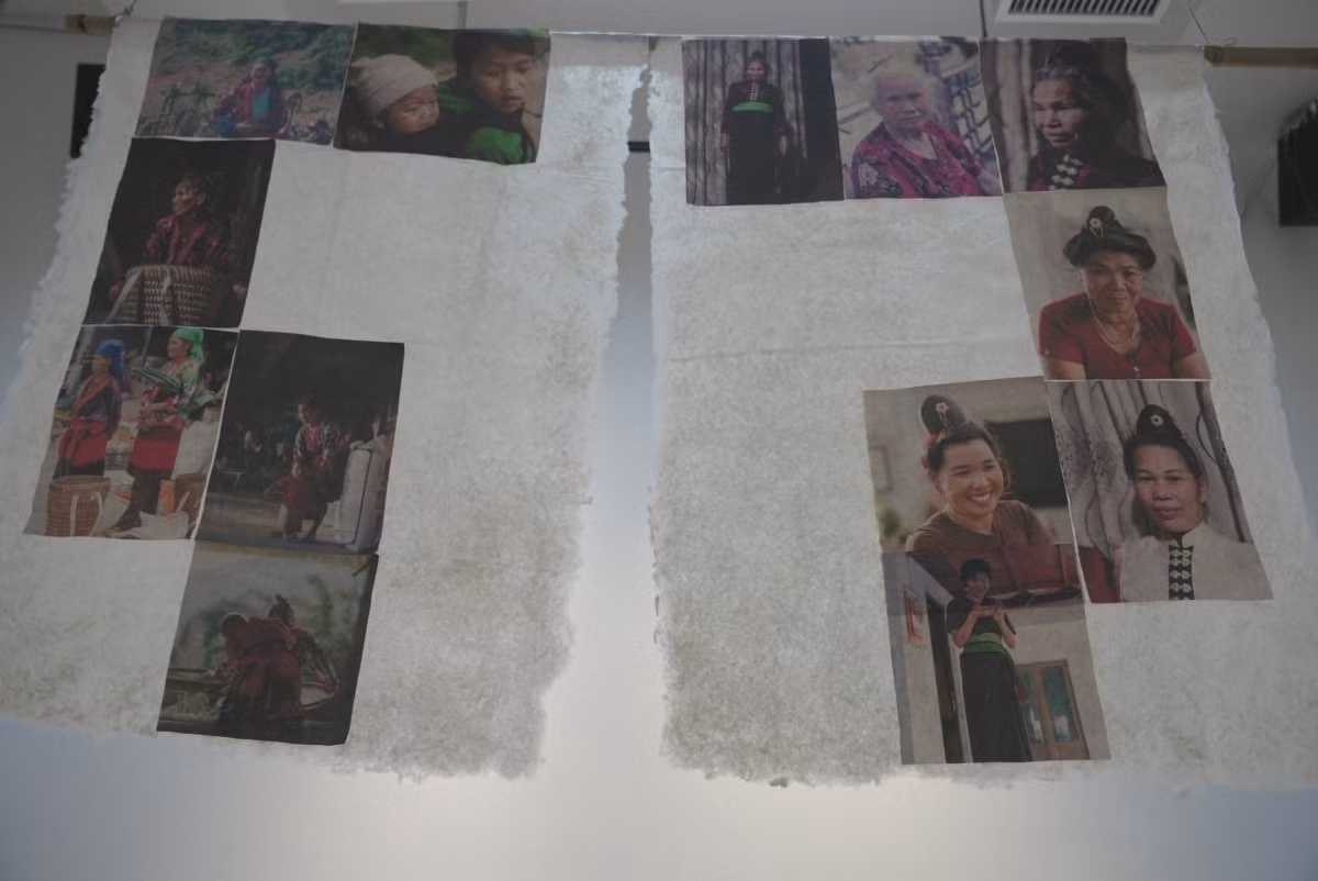 Các tác phẩm được in trên giấy dó truyền thống