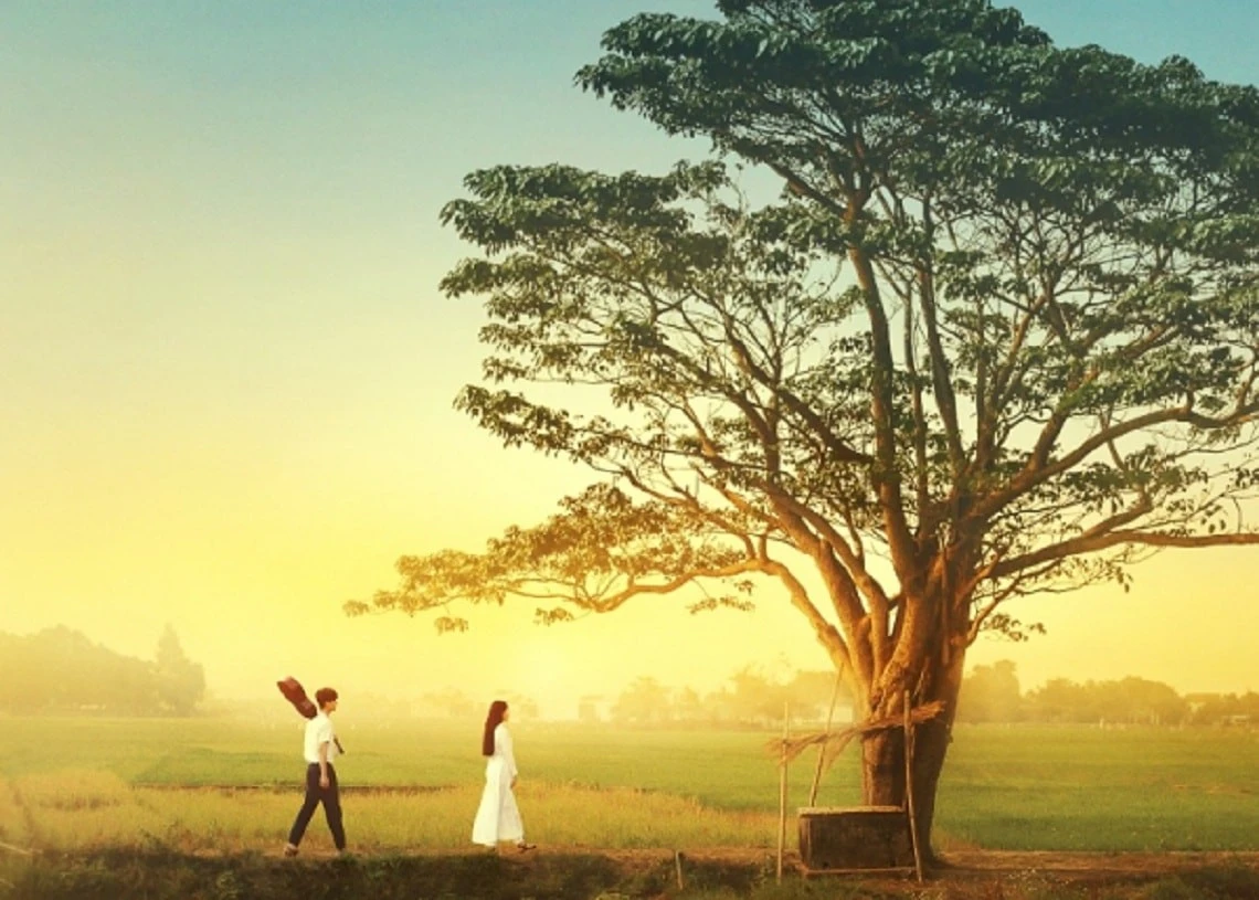 Hình ảnh làng quê xứ Huế trong phim “Mắt biếc”.