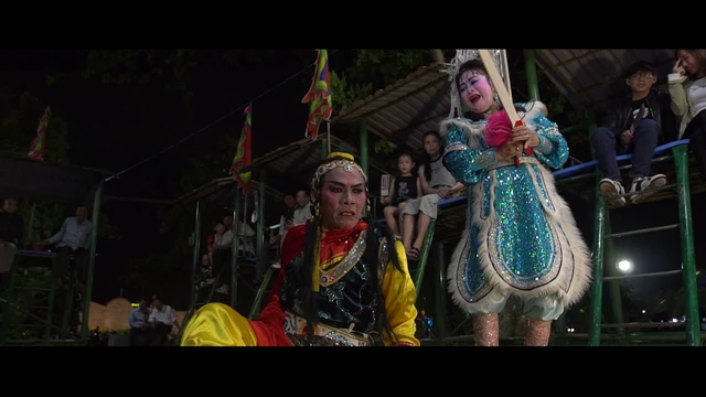 Hình ảnh phim tài liệu Đồng vọng bài chòi.