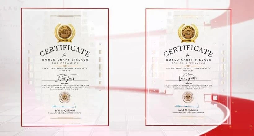 Làng nghề gốm sứ Bát Tràng và dệt lụa Vạn Phúc đã chính thức được công nhận là thành viên của mạng lưới các thành phố thủ công sáng tạo trên toàn cầu.