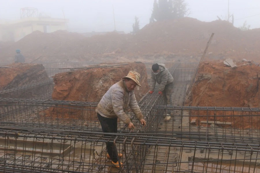 Trường PTDTBT THCS Sin Suối Hồ (Lai Châu) đang đầu tư xây dựng.