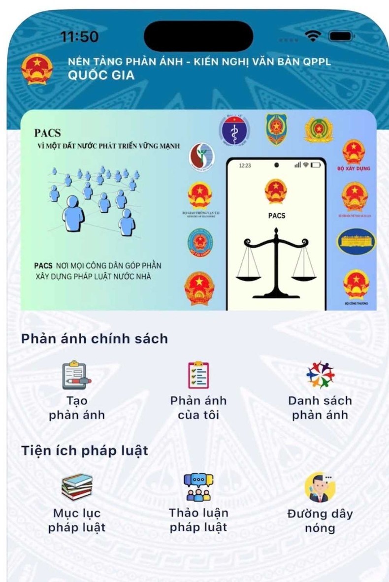 Hệ thống được tích hợp với Cơ sở dữ liệu quốc gia về dân cư (VNeID). Hệ thống được tích hợp với Cơ sở dữ liệu quốc gia về dân cư (VNeID).