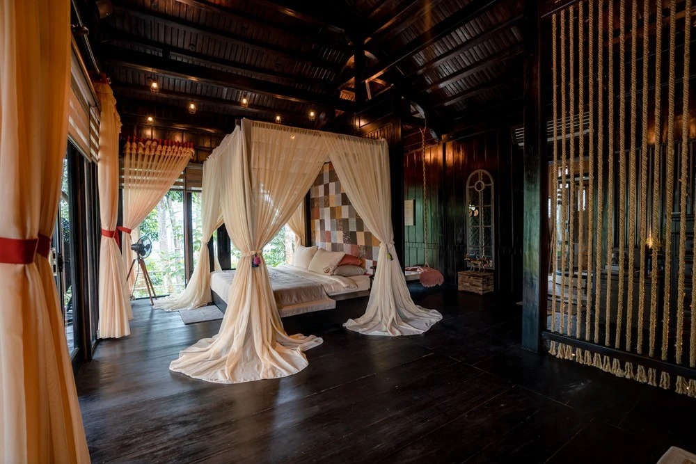 Một phòng trong khu nghỉ dưỡng có giá hàng nghìn USD mỗi đêm được nhà đầu tư chọn xây dựng ở Hà Giang.