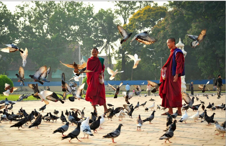 Tác phẩm "Thanh bình" của nhiếp ảnh gia Nguyễn Văn Thương - một trong những bức ảnh được trưng bày tại Triển lãm ảnh “Đất nước, con người ASEAN”.
