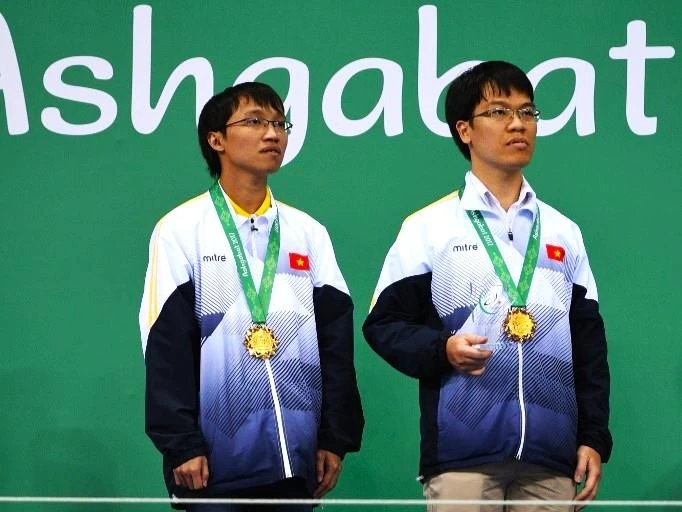 Tại Đại hội Thể thao trong nhà và võ thuật châu Á 2017 (AIMAG 5), Đoàn Thể thao Việt Nam đã thi đấu thành công, giành được 13 HCV, 8 HCB và 19 HCĐ, xếp thứ 9/65 đoàn tham dự. Ảnh: Đoàn TTVN