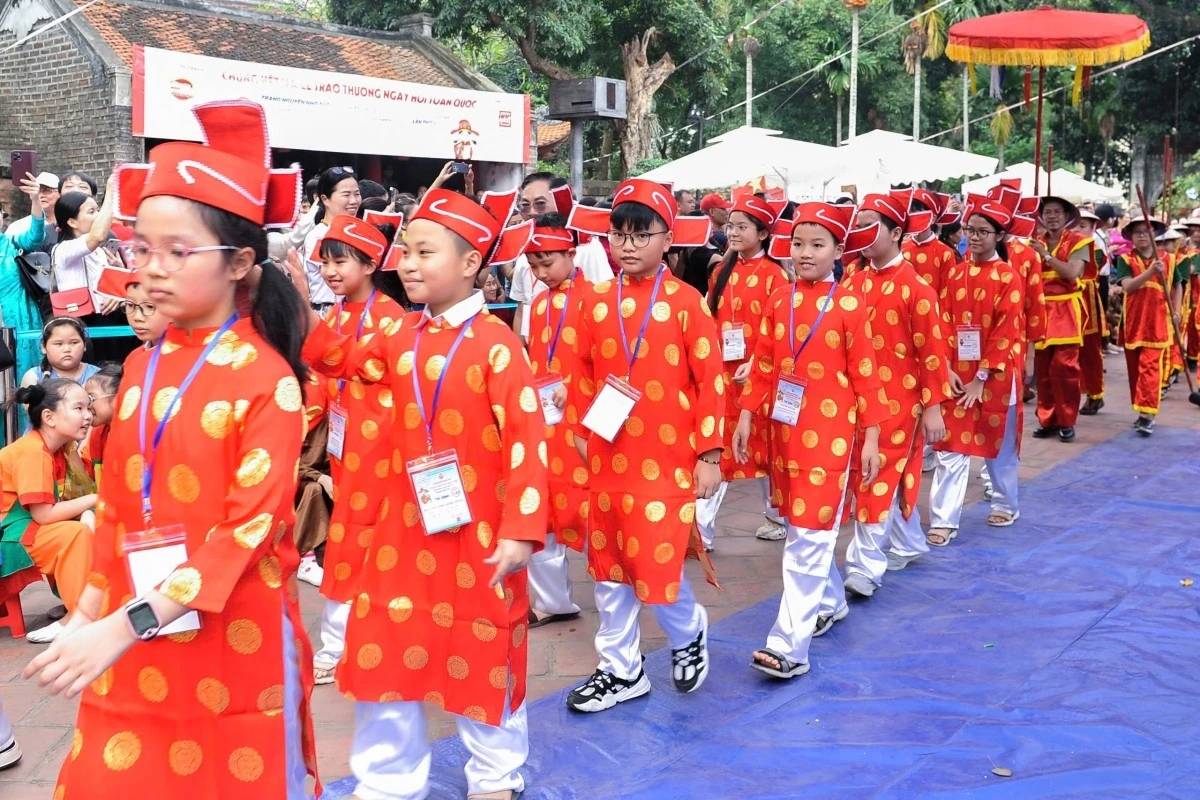 Nghi lễ “rước Trạng” được tổ chức long trọng tại khuôn viên Di tích Văn Miếu - Quốc Tử Giám