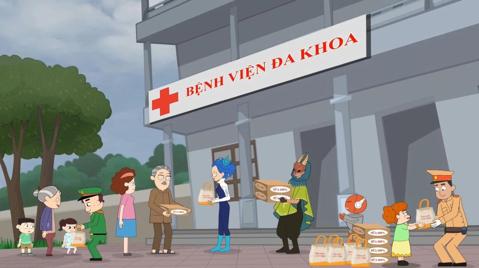 Những kiến thức và kỹ năng bổ ích, thông qua câu chuyện phim ý nghĩa, mang tính nhân văn. Ảnh: VTV