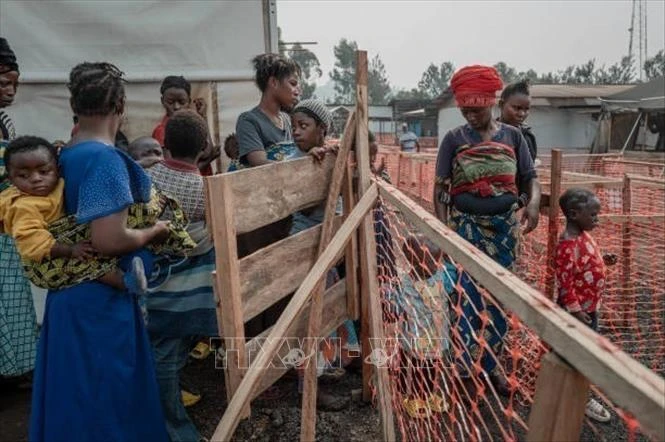 Bệnh nhân mắc đậu mùa khỉ được điều trị tại bệnh viện ở Goma, CHDC Congo, ngày 16/8/2024.