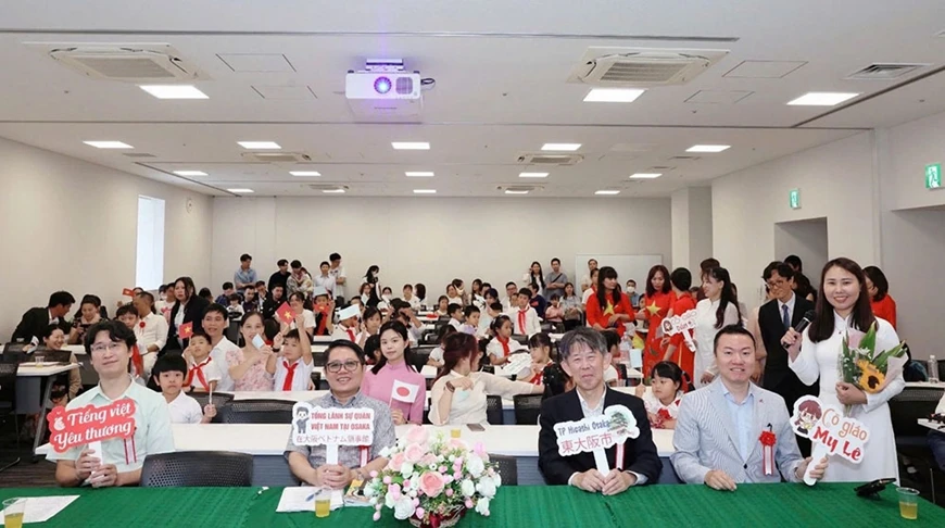 Lễ khai giảng Lớp học tiếng Việt yêu thương cho trẻ em người Việt Nam tại Nhật Bản, ngày 18/8/2024.