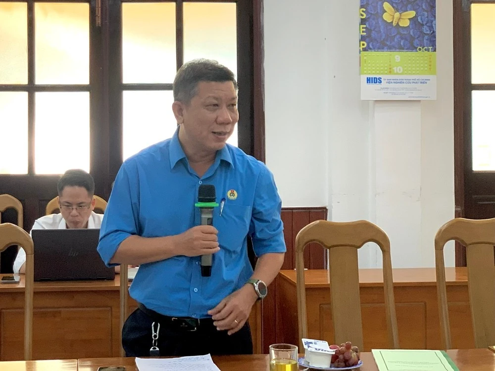 Ông Trần Đoàn Trung, Phó Chủ tịch Thường trực LĐLĐ TP.HCM.