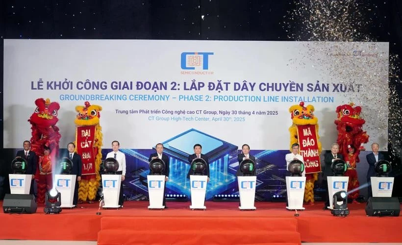 Lễ khởi công Nhà máy bán dẫn CT Semiconductor.