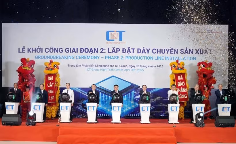 Lễ khởi công Nhà máy bán dẫn CT Semiconductor.
