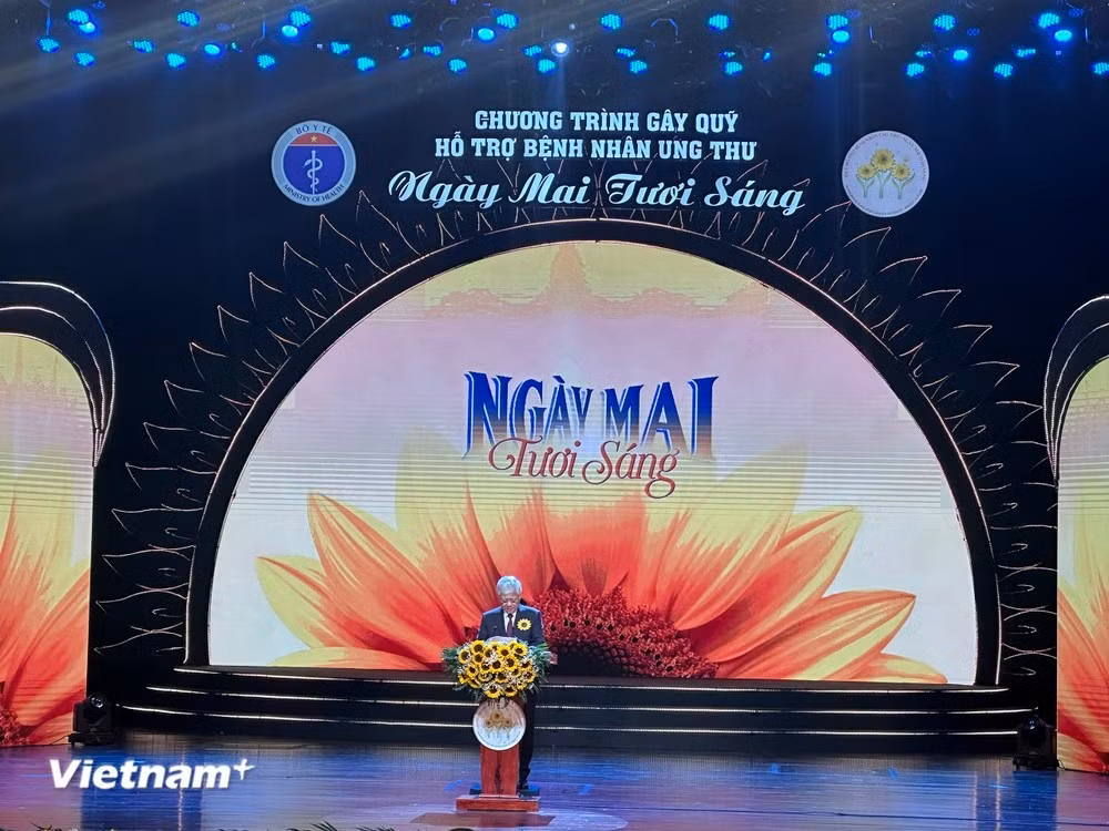 Ông Đỗ Văn Chiến - Ủy viên Bộ Chính trị, Bí thư Trung ương Đảng, Chủ tịch Ủy ban Trung ương Mặt trận Tổ quốc Việt Nam phát biểu tại Chương trình.