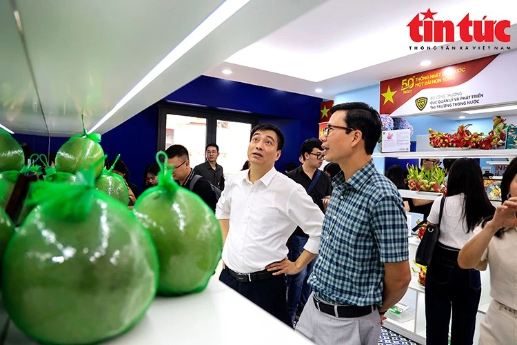 Các loại hoa quả chủ lực của nông sản Việt Nam được trưng bày tại sự kiện.