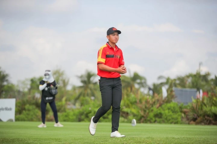 Nguyễn Anh Minh đã thể hiện phong độ chói sáng tại Nomura Cup 2024. Nguồn: Vietnam Golf Association