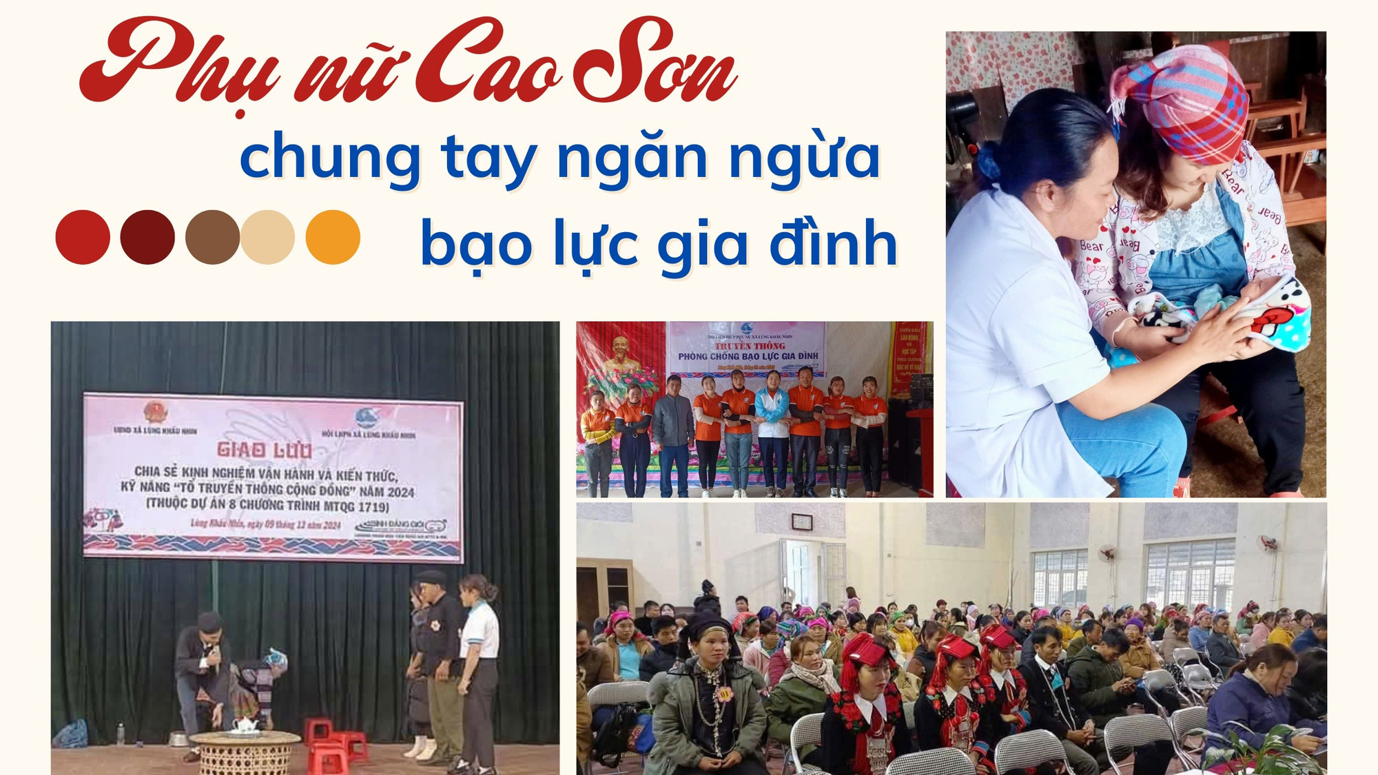 Phụ nữ Cao Sơn chung tay ngăn ngừa bạo lực gia đình