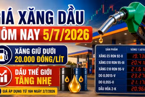 Giá xăng dầu hôm nay 5/7: Dầu thế giới tăng nhẹ