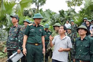 Tư lệnh Quân khu 2 trực tiếp chỉ huy công tác khắc phục hậu quả thiên tai, tìm kiếm cứu nạn trận lũ quét đặc biệt nghiêm trọng tại Làng Nủ