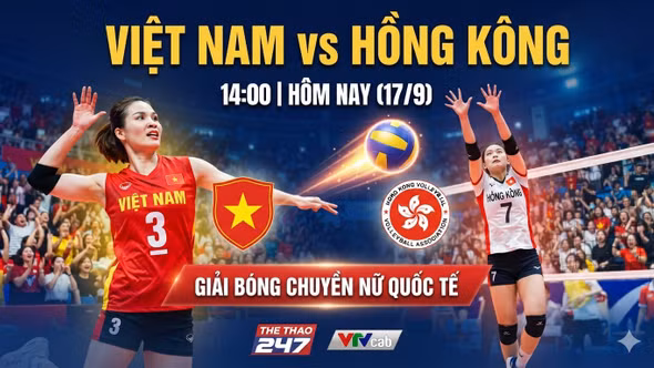 14h hôm nay (17/9), tuyển bóng chuyền nữ Việt Nam đối đầu với Hong Kong: Việt Nam có nhiều cơ hội đoạt tấm vé vào vòng tứ kết
