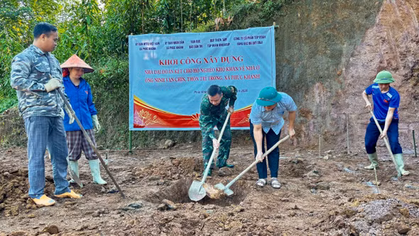 Xã Phúc Khánh khởi công xây nhà "Đại đoàn kết" cho hộ có hoàn cảnh đặc biệt khó khăn