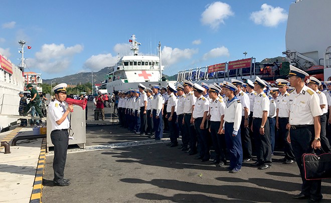 Rộn rã những đoàn quân đi làm nhiệm vụ nơi đảo xa ảnh 1 Rộn rã những đoàn quân đi làm nhiệm vụ nơi đảo xa ảnh 1