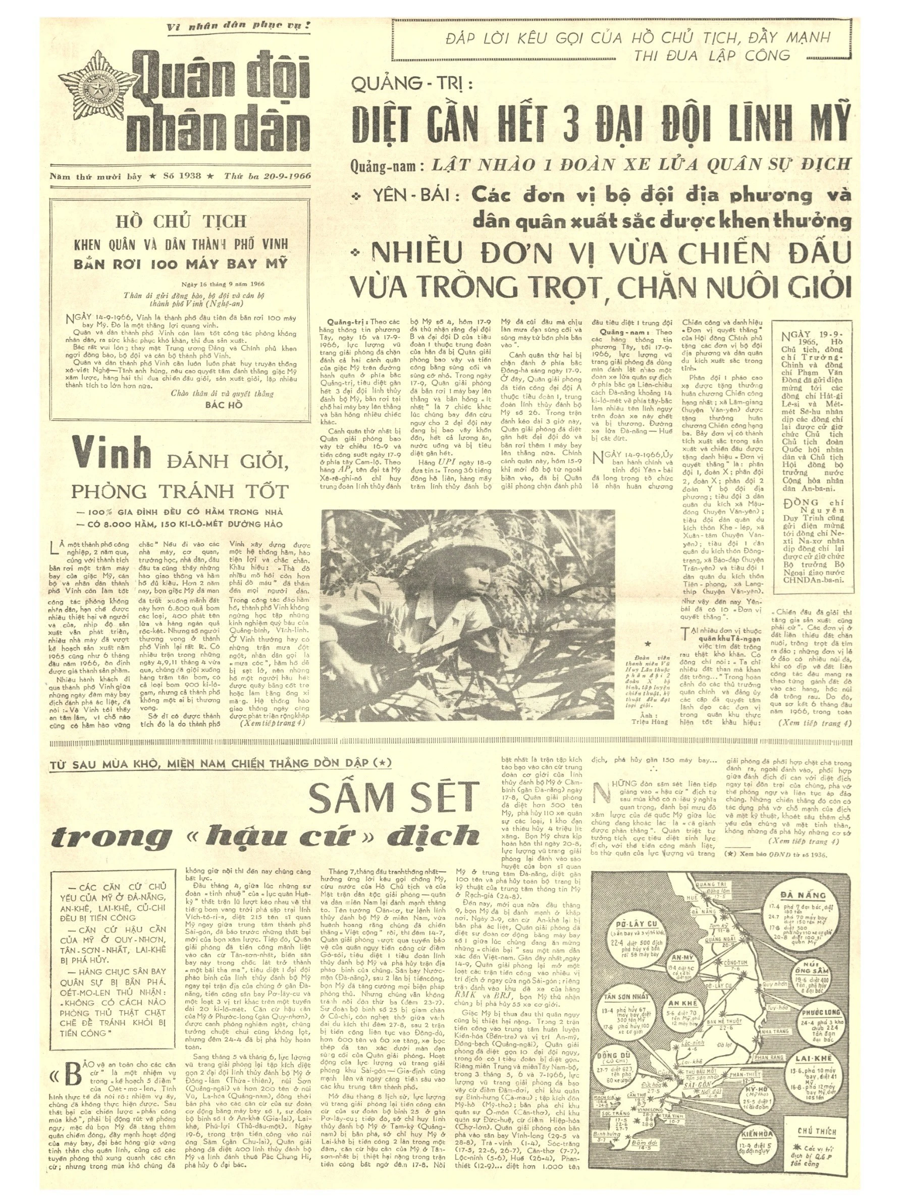 Ngày này năm xưa: 20-9-1958: Bác Hồ đến thăm công trình thủy lợi lớn nhất miền Bắc