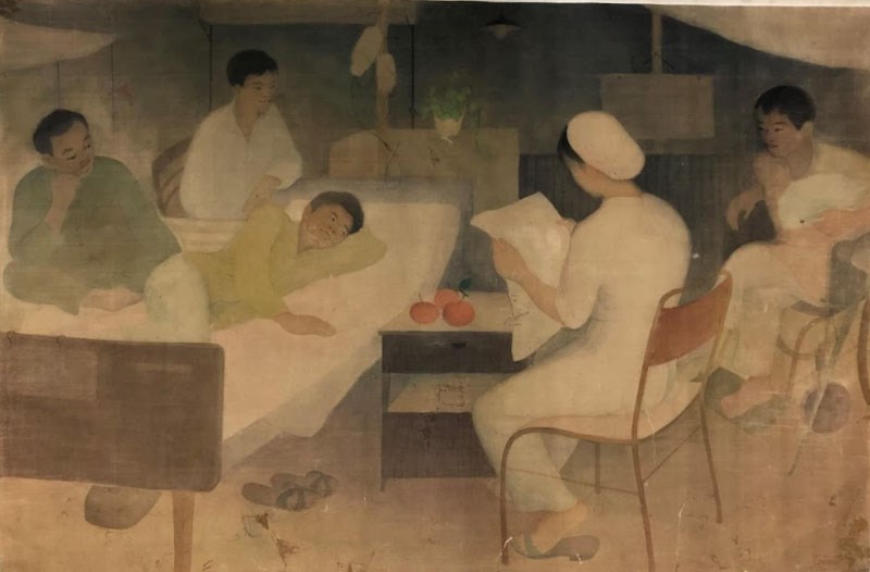 Triển lãm gần 70 tác phẩm mỹ thuật về đề tài thương binh-liệt sĩ ảnh 1 Triển lãm gần 70 tác phẩm mỹ thuật về đề tài thương binh-liệt sĩ