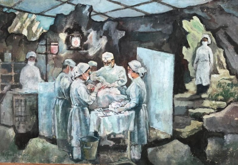 Triển lãm gần 70 tác phẩm mỹ thuật về đề tài thương binh-liệt sĩ ảnh 2 Triển lãm gần 70 tác phẩm mỹ thuật về đề tài thương binh-liệt sĩ