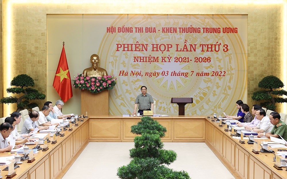 Thủ tướng Chính phủ Phạm Minh Chính chủ trì Phiên họp thứ 3 Hội đồng Thi đua – Khen thưởng Trung ương. Thủ tướng Chính phủ Phạm Minh Chính chủ trì Phiên họp thứ 3 Hội đồng Thi đua – Khen thưởng Trung ương