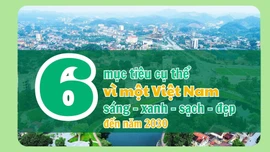 6 mục tiêu cụ thể vì một Việt Nam sáng - xanh - sạch - đẹp