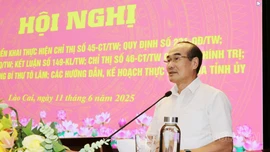 Tiếp tục chỉ đạo tổ chức nghiên cứu, học tập, quán triệt, triển khai thực hiện tốt các chỉ thị, nghị quyết, quy định của Bộ Chính trị