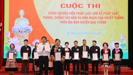 Cuộc thi tuyên truyền viên pháp luật giỏi về phòng, chống tảo hôn và hôn nhân cận huyết thống 