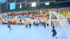 Đội futsal Tiểu học Nguyễn Du vô địch cúp Tiểu học Bắc Lệnh