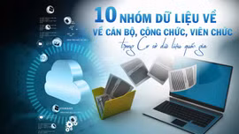 [Infographic] 10 nhóm dữ liệu về cán bộ, công chức, viên chức trong Cơ sở dữ liệu quốc gia