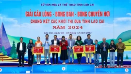 Khối thi đua Doanh nghiệp 5 nhất toàn đoàn giải thể thao chung kết các khối thi đua tỉnh Lào Cai năm 2024