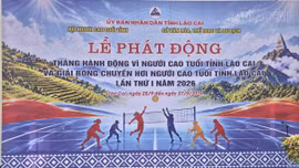 Sôi nổi Lễ phát động Tháng hành động vì Người cao tuổi và Khai mạc Giải bóng chuyền hơi Người cao tuổi tỉnh Lào Cai lần thứ I năm 2026.