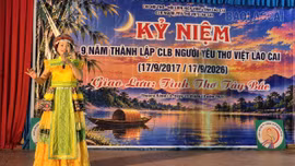 Câu lạc bộ Người yêu thơ Việt tỉnh Lào Cai kỷ niệm 9 năm thành lập