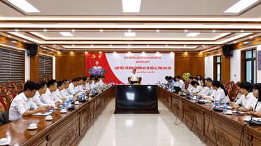 Đoàn kiểm tra, giám sát của Bộ Chính trị, Ban Bí thư làm việc với Ban Thường vụ Đảng ủy xã Mậu A