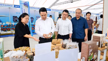 Chủ tịch UBND tỉnh Nguyễn Tuấn Anh kiểm tra công tác chuẩn bị Không gian trưng bày xúc tiến đầu tư, thương mại và du lịch tỉnh Lào Cai