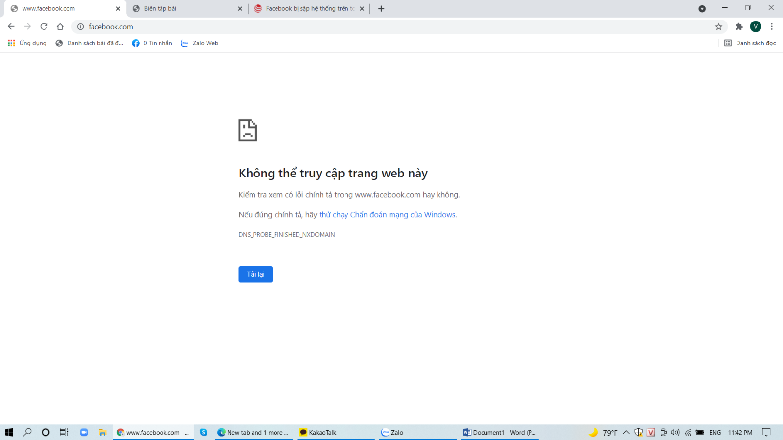 Facebook bị sập trên toàn cầu, không thể truy cập ảnh 1 Chú thích ảnh