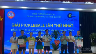 Gần 50 vận động viên tham gia Giải Pickleball Trường THCS Lê Quý Đôn