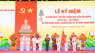 Học viện Hải quân tổ chức kỷ niệm 70 năm ngày truyền thống