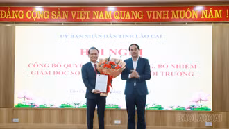 Công bố quyết định điều động, bổ nhiệm Giám đốc Sở Tài nguyên và Môi trường