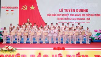 Tuyên dương quân nhân chuyên nghiệp, công nhân và viên chức quốc phòng 