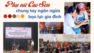 Phụ nữ Cao Sơn chung tay ngăn ngừa bạo lực gia đình