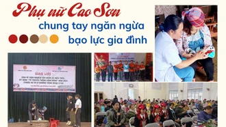 Phụ nữ Cao Sơn chung tay ngăn ngừa bạo lực gia đình