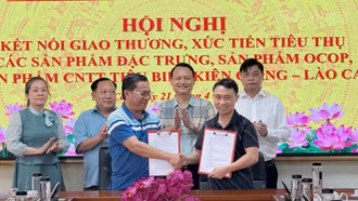 Lào Cai và Kiên Giang ký kết hợp tác xúc tiến thương mại sản phẩm đặc trưng, sản phẩm OCOP