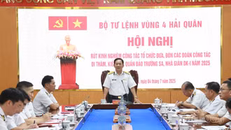 Hội nghị rút kinh nghiệm công tác đưa, đón các đoàn công tác đến các đảo, nhà giàn