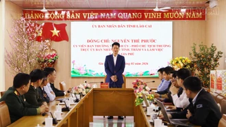 Phó Chủ tịch Thường trực UBND tỉnh Nguyễn Thế Phước thăm, chúc Tết xã Gia Phú